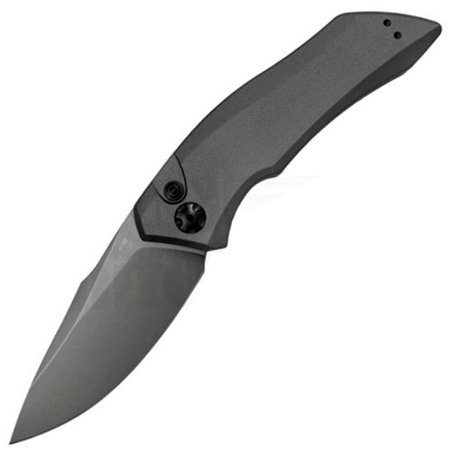 Kershaw Launch 1 Special, Gray Anodized Aluminum Handle, Gray DLC-Coated Crucible CPM 154 Blade 8.6 cm, 7100GRY