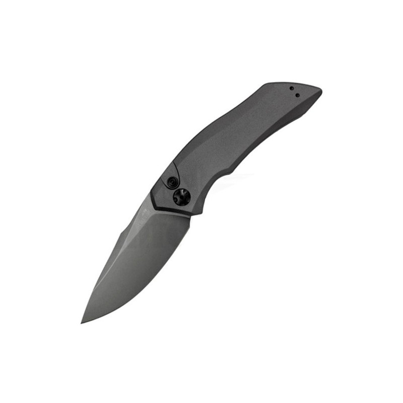 Kershaw Launch 1 Special, Gray Anodized Aluminum Handle, Gray DLC-Coated Crucible CPM 154 Blade 8.6 cm, 7100GRY