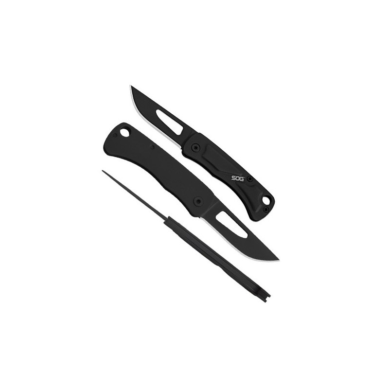 SOG Centi I, Black Oxide Blade, Stainless Steel Handle