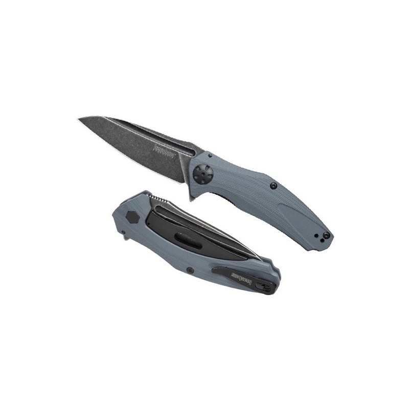 Kershaw Natrix KVT Flipper, BlackWash 8Cr13MoV Bade, Gray G-10 Handle 8.3 cm, 7007GRYBW