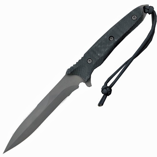 Spartan Breed Fighter (Black SpartaCoat/Black Micarta/Black Molle Sheath) 13.97 cm, SB21BKBKNLBKR