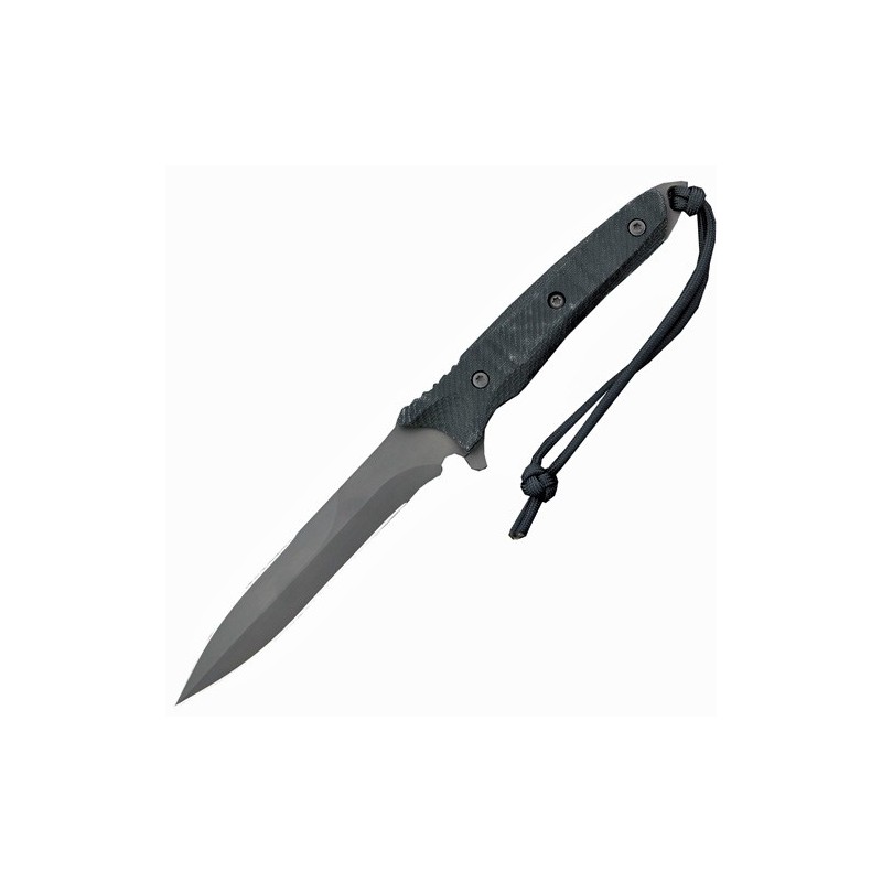 Spartan Breed Fighter (Black SpartaCoat/Black Micarta/Black Molle Sheath) 13.97 cm, SB21BKBKNLBKR