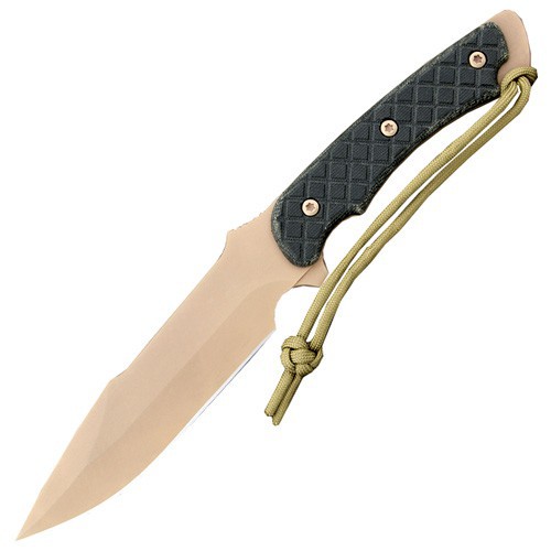 Spartan Horkos (Flat Dark Earth/Black Micarta/Coyote Tan Sheath) 14.5 cm, SB4DEBKNLTNR