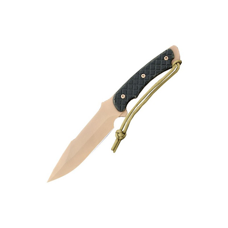 Spartan Horkos (Flat Dark Earth/Black Micarta/Coyote Tan Sheath) 14.5 cm, SB4DEBKNLTNR
