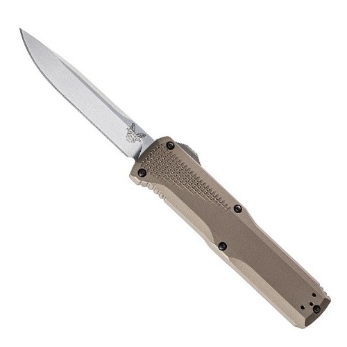 Benchmade Phaeton, Flat Dark Earth Anodized Aluminum Handle, Satin Finish Crucible CPM S30V Blade 8.8 cm, 4600-1