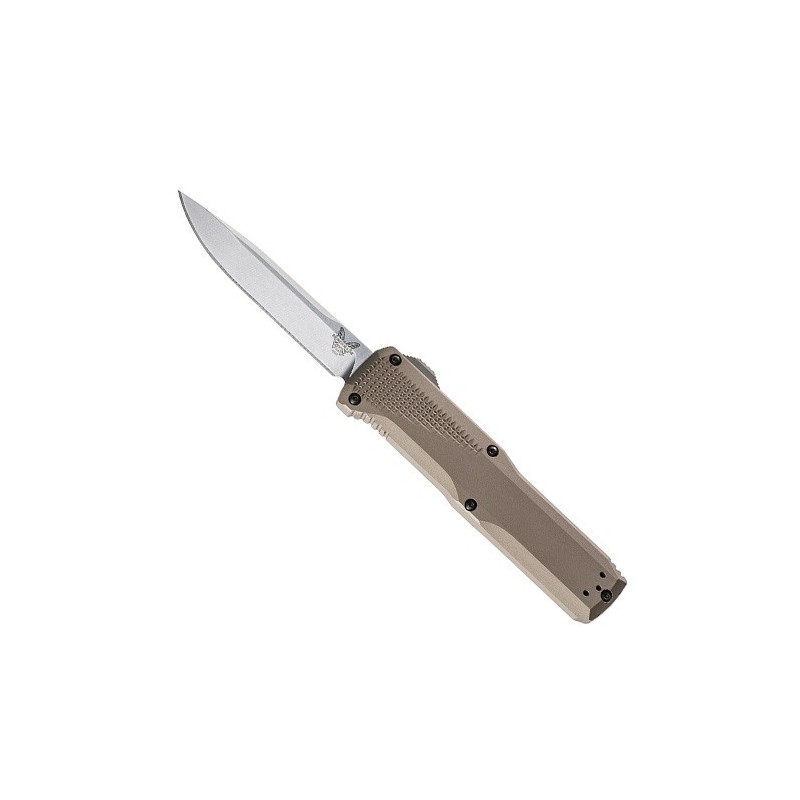 Benchmade Phaeton, Flat Dark Earth Anodized Aluminum Handle, Satin Finish Crucible CPM S30V Blade 8.8 cm, 4600-1