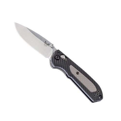 Benchmade Freek Mini, Black Textured Versaflex Handle with Gray Grivory Inlays, Satin Finish Crucible CPM S30V Blade 7.6 cm, 565