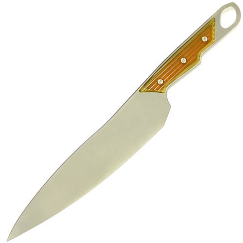 Chris Reeve Sikayo Kitchen Chef's Knife, S35VN Stonewashed Blade, UItem 1000 Handles, 22.9 cm, SIKB
