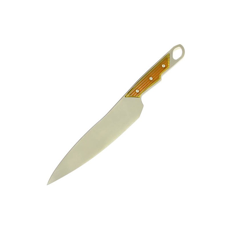 Chris Reeve Sikayo Kitchen Chef's Knife, S35VN Stonewashed Blade, UItem 1000 Handles, 22.9 cm, SIKB