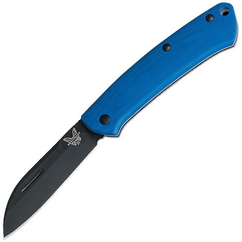 Benchmade Proper Limited Sheepsfoot, Blue G-10 Handle, DLC Coated CPM S30V Blade 7.3 cm, 319DLC-1801
