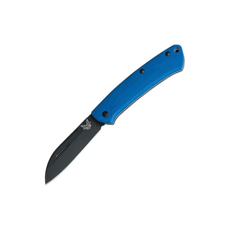 Benchmade Proper Limited Sheepsfoot, Blue G-10 Handle, DLC Coated CPM S30V Blade 7.3 cm, 319DLC-1801