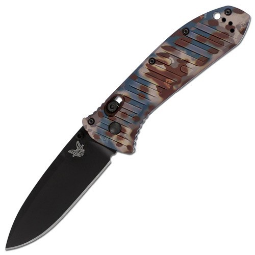 Benchmade Presidio 2 Limited Edition, Black DLC Coated CPM S30V Blade, Milled Rustic Anodized Aluminum Handle 9.5 cm, 570BK-1801