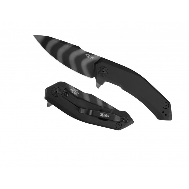 Zero Tolerance Titanium KVT Flipper Sprint Run, DLC Finish CPM S90V Steel 9.1 cm, 0095TS