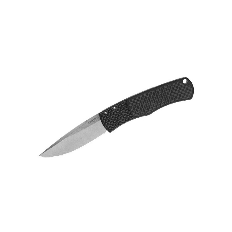 Pro-Tech Magic, Mike "Whiskers" Allen design, Stonewashed 154CM Blade, Black Aluminum Handle with Carbon Fiber 8.0 cm, BR-1.21