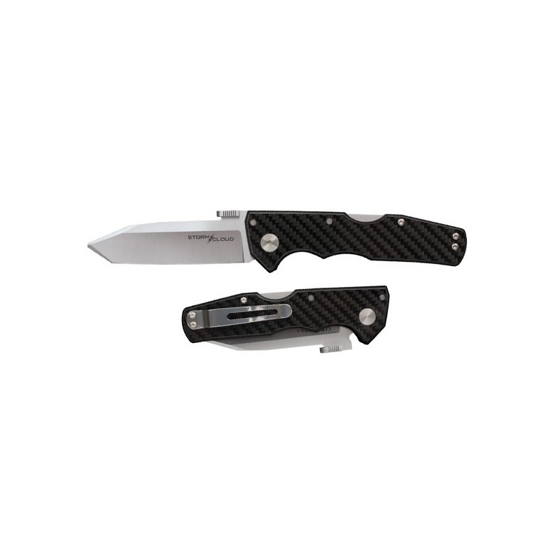 Cold Steel Storm Cloud, Satin Finish Crucible CPM 20CV Steel, Carbon fiber / G-10 Laminate Handle 8.9 cm, 21TU