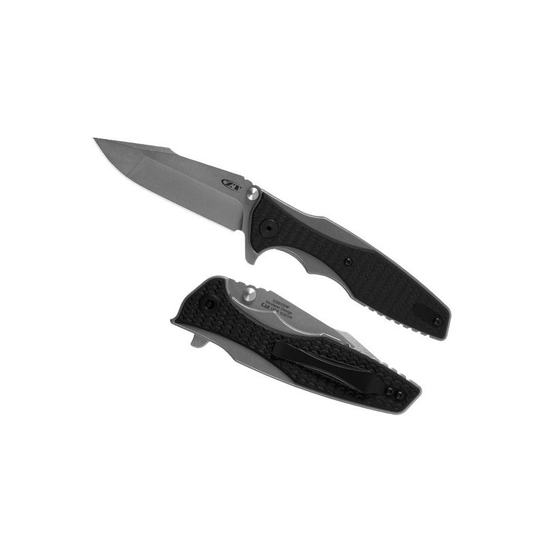 Zero Tolerance Rick Hinderer 0393 KVT Flipper Sprint Run, CPM S35VN Blade,  Titanium with Black G10 8.9 cm, 0393SW