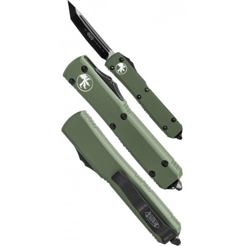 Microtech Microtech Ultratech Contoured Chassis OD Green, 2-Tone Finish Tanto M390 8.7 cm, 123-1OD