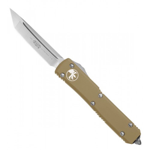 Microtech Microtech Ultratech Contoured Chassis Tan, Satin Finish Tanto M390 8.7 cm, 123-4TA