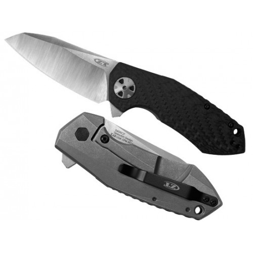 Zero Tolerance Sinkevich's Design 0456 KVT Flipper Sprint Run, 2-Tone Finish CPM 20CV, Carbon Fiber & Tit Handle 8.3 cm, 0456CF