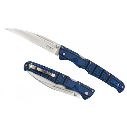 Cold Steel Frenzy II, Satin Finish CPM S35VN Steel, Blue/Black G10 Handles 14.0 cm, 62P2A