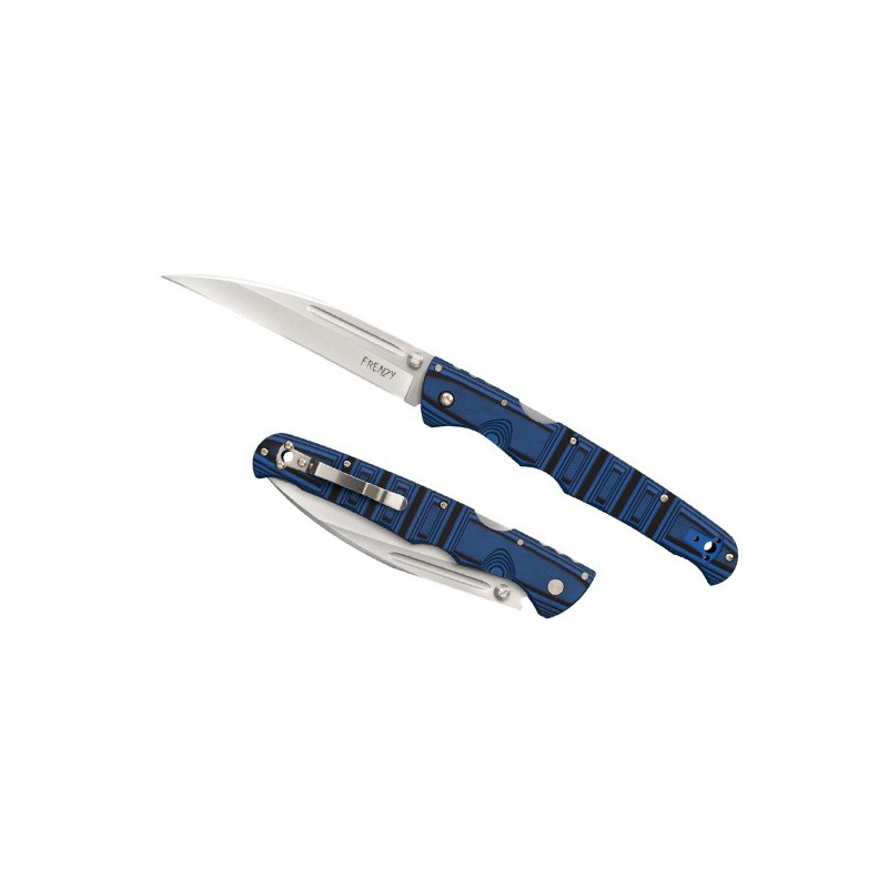 Cold Steel Frenzy II, Satin Finish CPM S35VN Steel, Blue/Black G10 Handles 14.0 cm, 62P2A