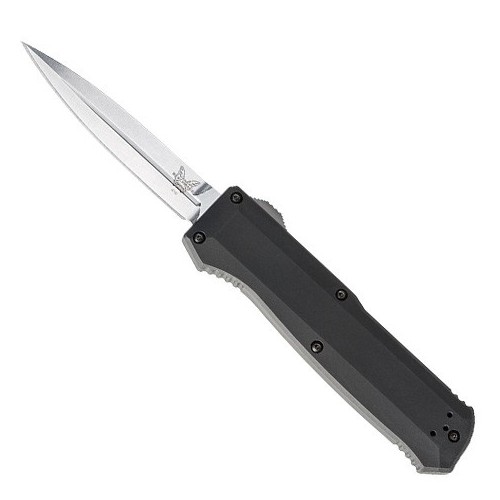 Benchmade Precipice, Black Anodized Aluminum Handle, Satin Finish Crucible CPM S30V Blade 8.8 cm, 4700