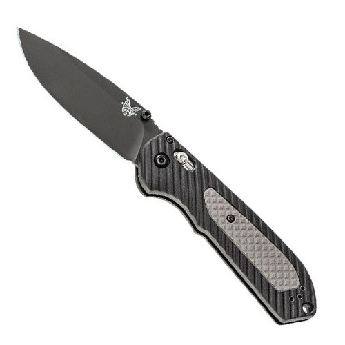 Benchmade Freek, Black Textured Versaflex Handle with Gray Grivory Inlays, Black Coated Crucible CPM S30V Blade 9.1 cm, 560BK