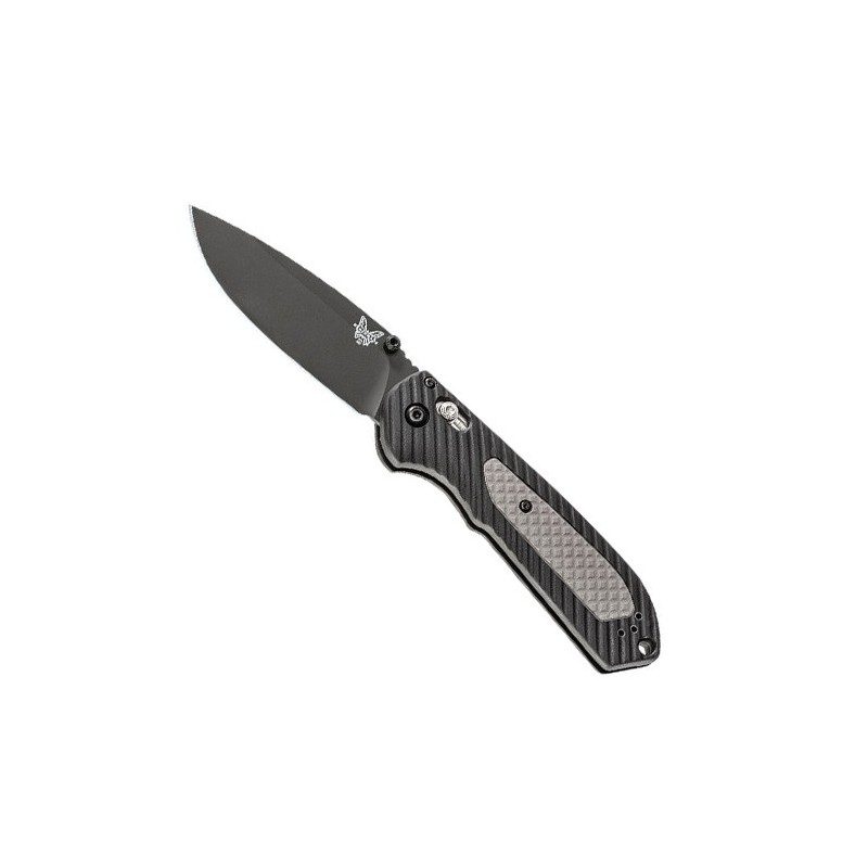 Benchmade Freek, Black Textured Versaflex Handle with Gray Grivory Inlays, Black Coated Crucible CPM S30V Blade 9.1 cm, 560BK