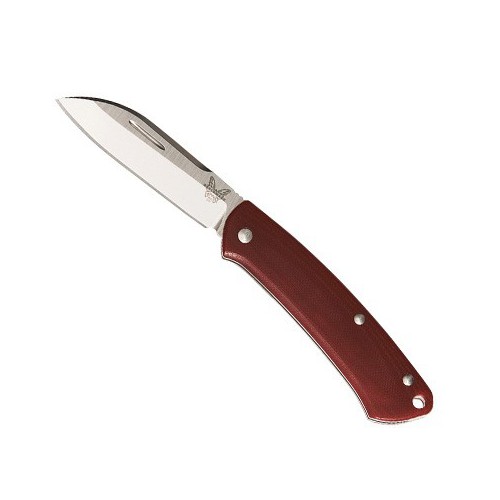 Benchmade Proper, Red G-10 Handle, Satin Finish Crucible CPM S30V Blade 7.3 cm, 319-1