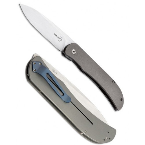 Boker Exskelibur I Titanium, CPM-S35VN Steel 8.9 cm, 01BO133