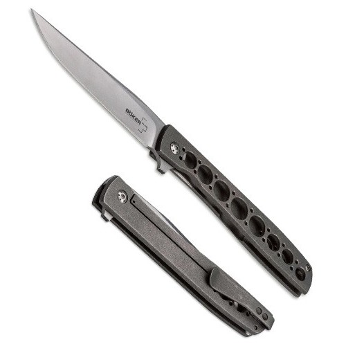 Boker Urban Trapper Grand, Slim Titanium IKBS Flipper 9.7 cm, 01BO736