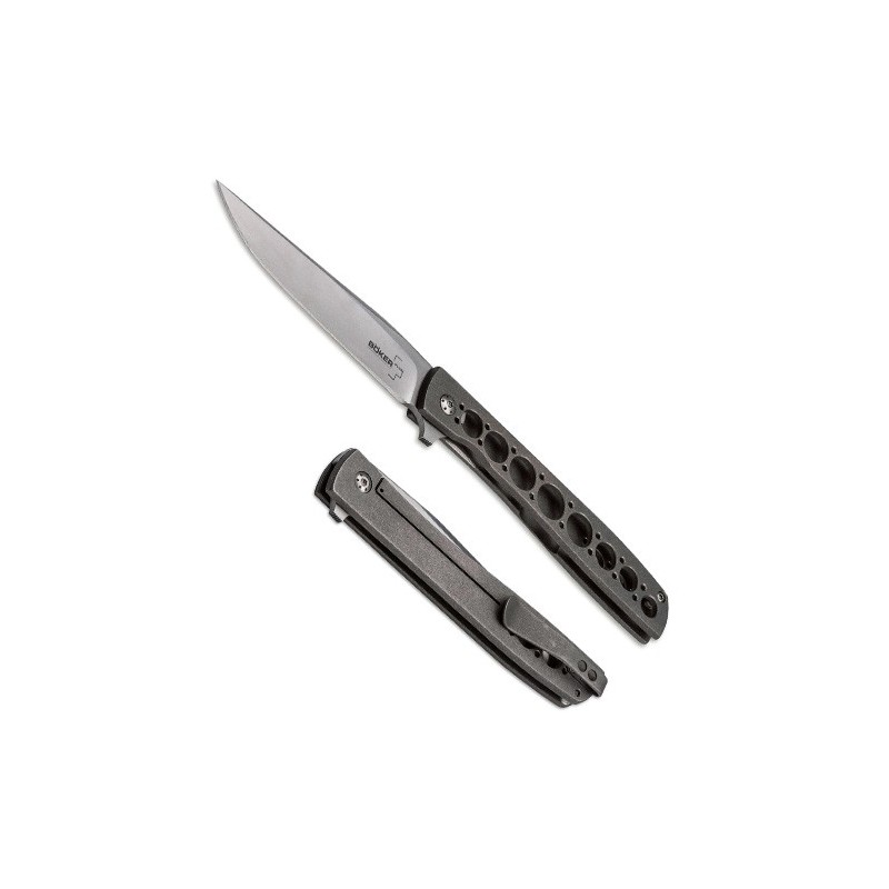 Boker Urban Trapper Grand, Slim Titanium IKBS Flipper 9.7 cm, 01BO736