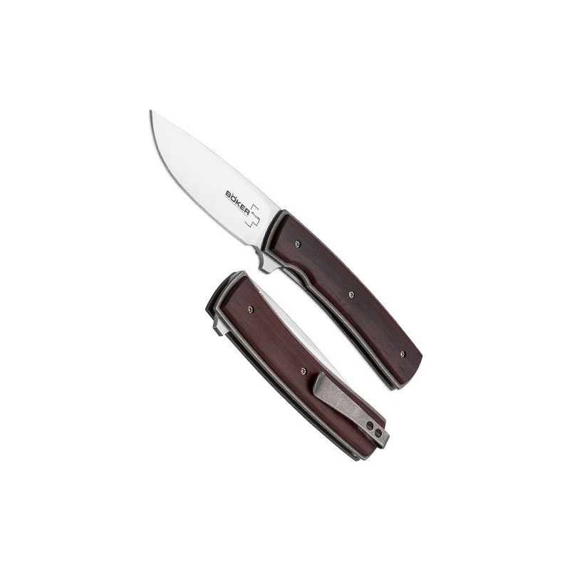 Boker FR Titanium IKBS Flipper, Cocobolo Inlays, Designed by Brad Zinker 7.2 cm, 01BO744