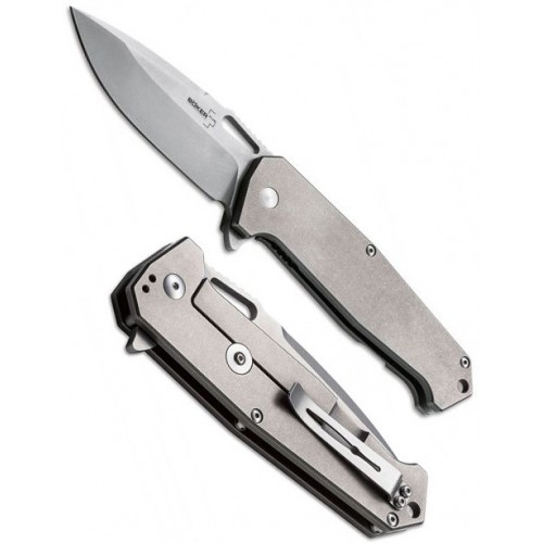 Boker Jim Burke design Hitman Flipper, Titanium Handle, VG-10 Steel 9.2 cm, 01BO775