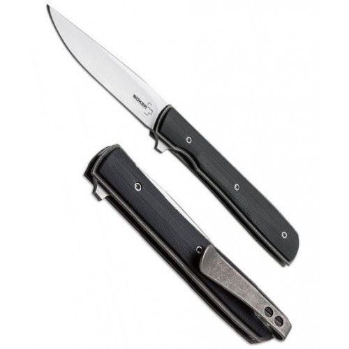 Boker Urban Trapper Petite, Slim Titanium IKBS Flipper, G-10 Inlays 7.0 cm, 01BO782