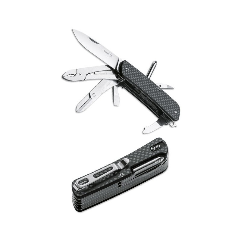 Boker Tech-Tool City 5, Carbon Fiber 7.1 cm, 01BO824