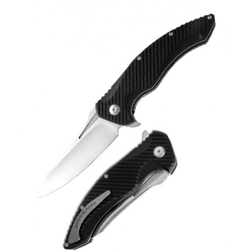 Brous Blades T4 Flipper Black G-10 10.16 cm, T4 G10