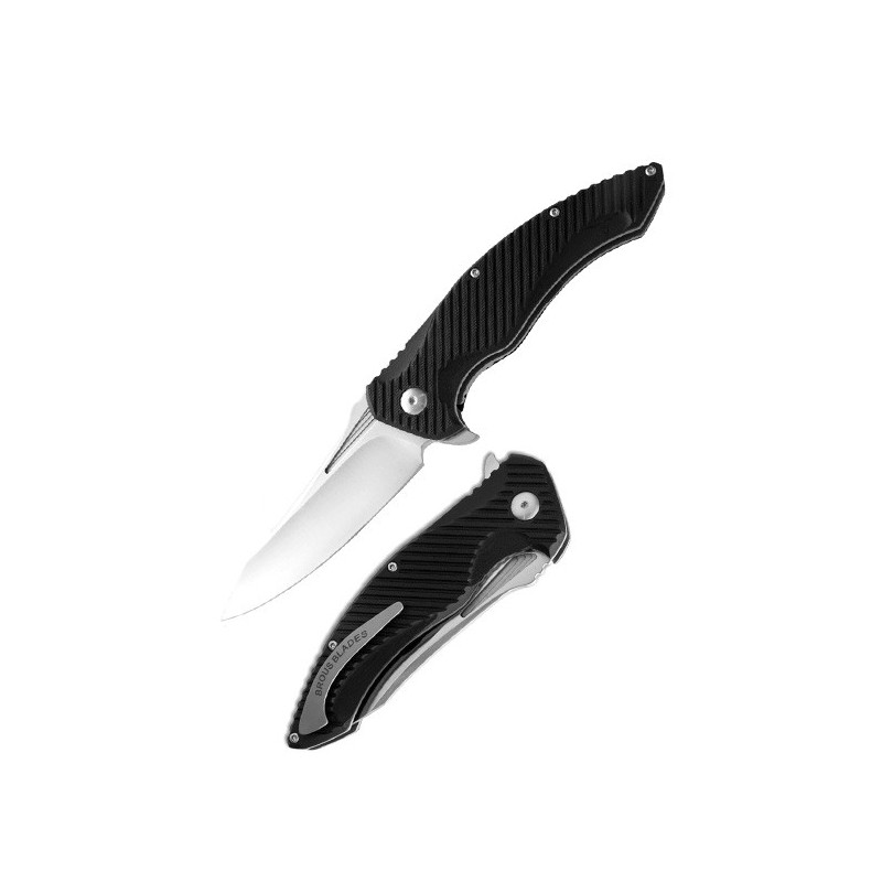 Brous Blades T4 Flipper Black G-10 10.16 cm, T4 G10