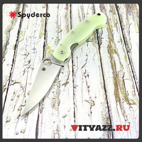 Spyderco M4 Military Knife Natural G-10 CPM-M4 Exclusive