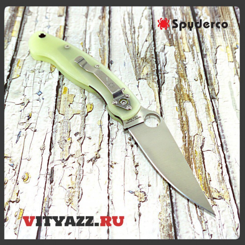 Spyderco M4 Military Knife Natural G-10 CPM-M4 Exclusive