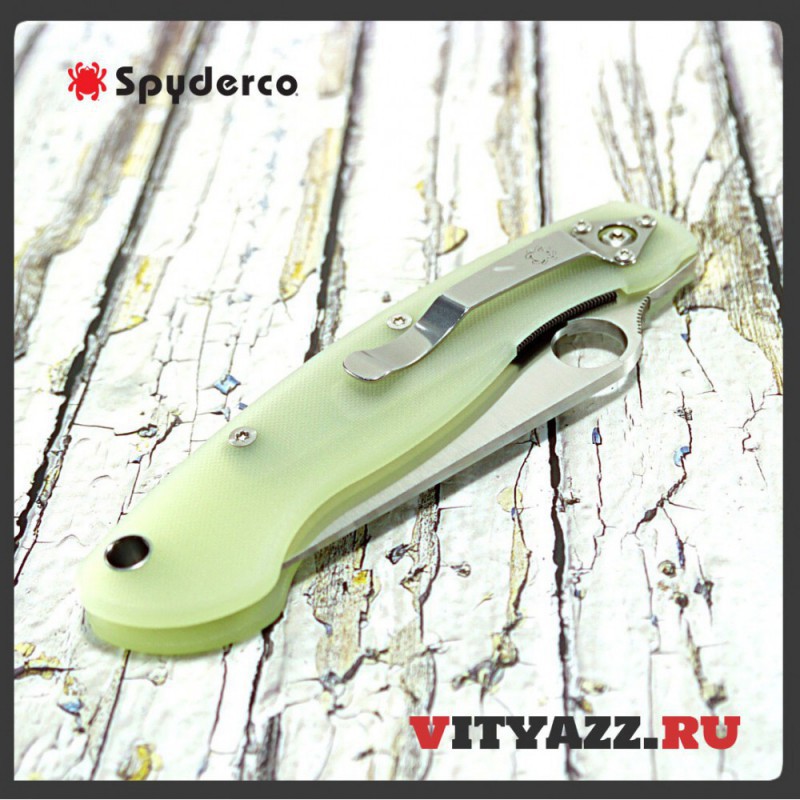 Spyderco M4 Military Knife Natural G-10 CPM-M4 Exclusive