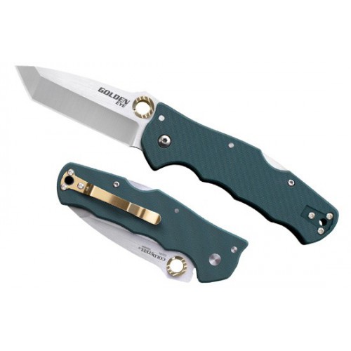 Cold Steel 62QFGT Golden Eye Forest Green Tanto Point